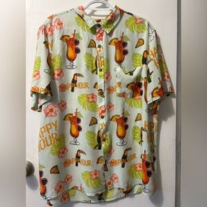 Tropical Print Men's Shirt